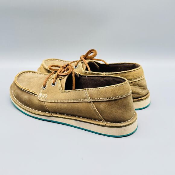 Ariat Shoes Womens 8 Brown Hilo Boat Cruiser Castaway Slip On Moc Toe Casual - Picture 6 of 12